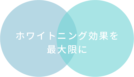 ホワイトニング効果を最大限に